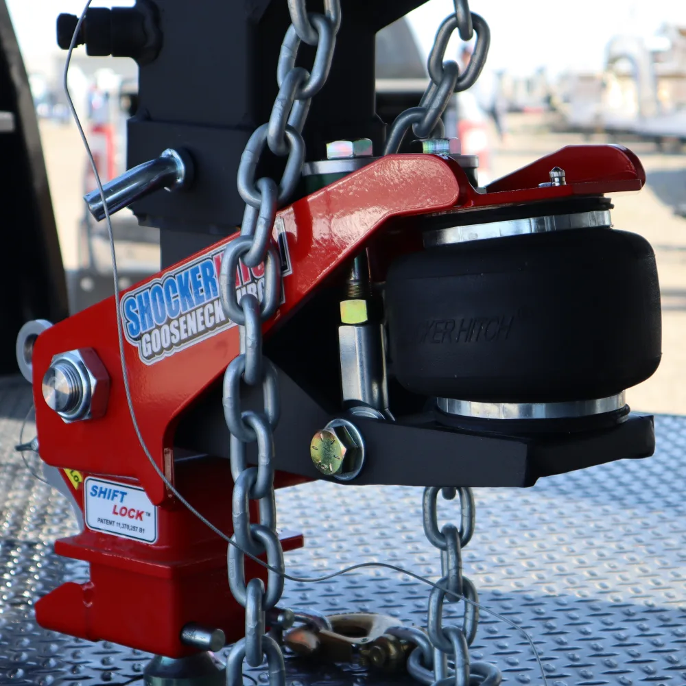 Shocker Gooseneck Surge Air Hitch & Shift Lock Coupler for 2-5/16" Ball