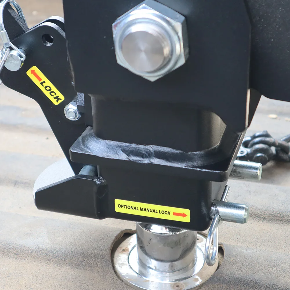 Shocker 9" Offset Gooseneck Surge Air Hitch & Shift Lock Coupler for 2-5/16" Ball