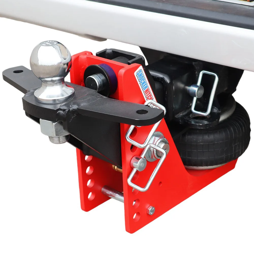 Shocker HD Air Hitch & Raised Ball Mount w/ 2" Ball & Sway Bar Tabs