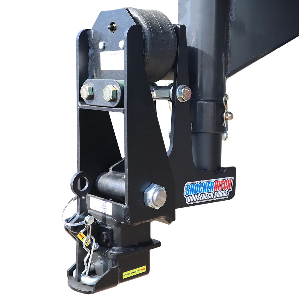 Shocker 9" Offset Gooseneck Surge Air Hitch & Shift Lock Coupler for 2-5/16" Ball