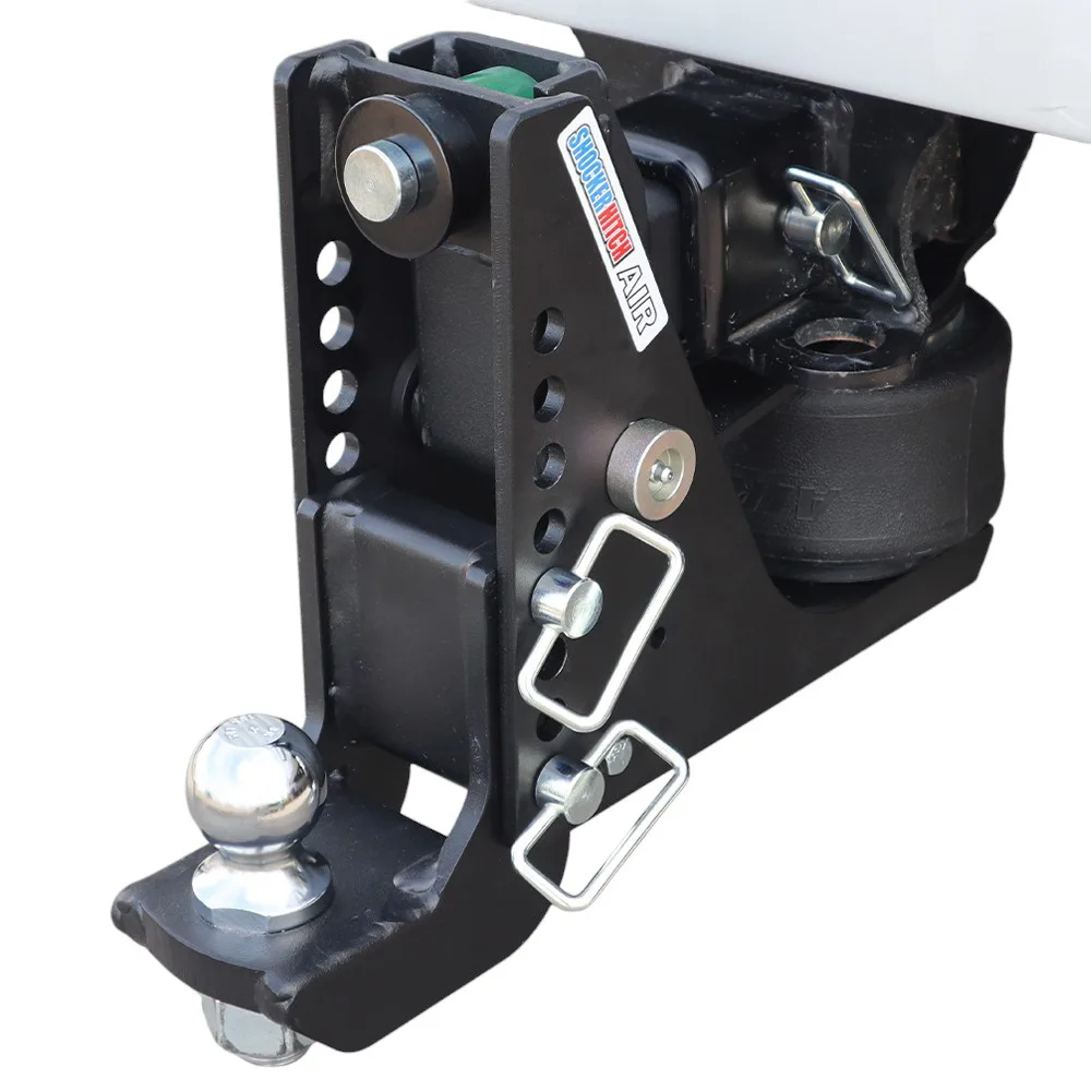 Shocker Max Black Air Hitch & Drop Ball Mount w/ 2" Ball