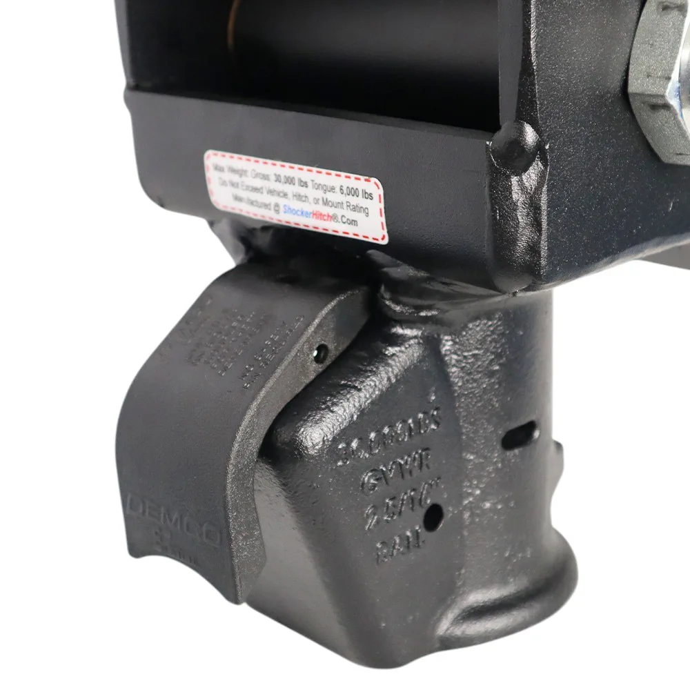 Shocker 9" Offset Gooseneck Surge Air Hitch & Demco Coupler for 2-5/16" Ball
