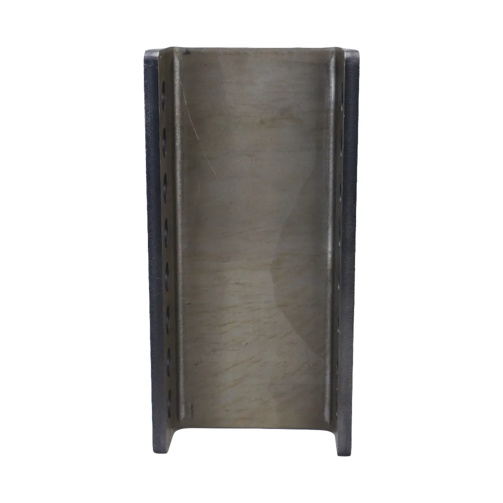 Shocker XR Replacement Channel Only - Unwelded - Raw Steel - 3 3/4″ Inside Width - 8 Hole