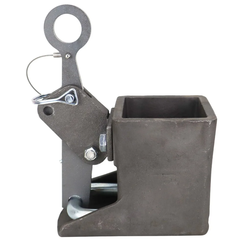Shift Lock Gooseneck Coupler (2-5/16" BALL) - Head Assembly w/ Shift Lock Handle, Lever, U-Pin, Safety Pin & Clip - 30,000 lb - Raw