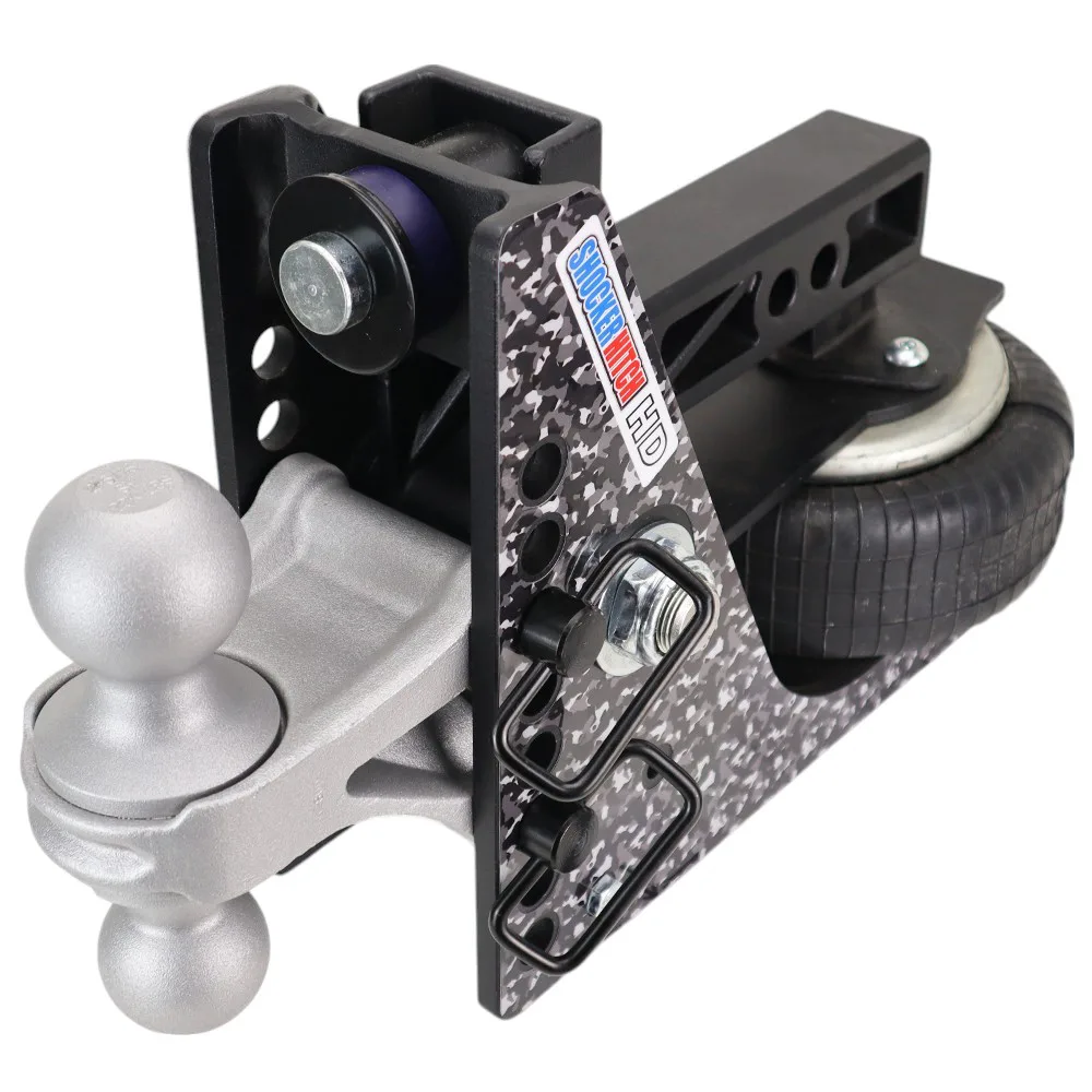 Black Camouflage Protective Vinyl Wrap For Shocker HD 20K Air Bumper Hitch