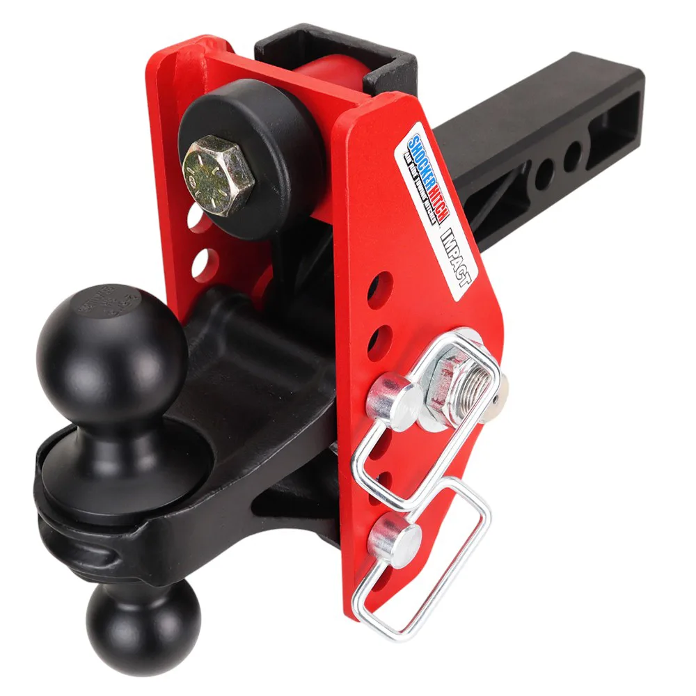Impact Cushion Hitch & Black Combo Ball Mount w/2" & 2-5/16" Balls