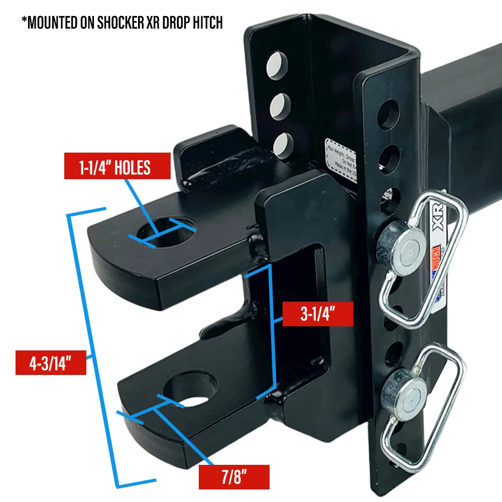 XR Clevis Hitch w/1-1/4" Holes