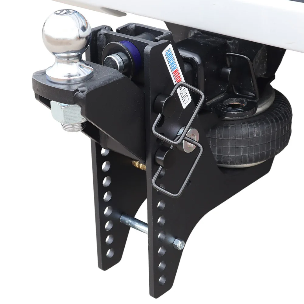 Shocker HD Max Black Super Drop Air Hitch & Raised Ball Mount w/ 2-5/16" Ball