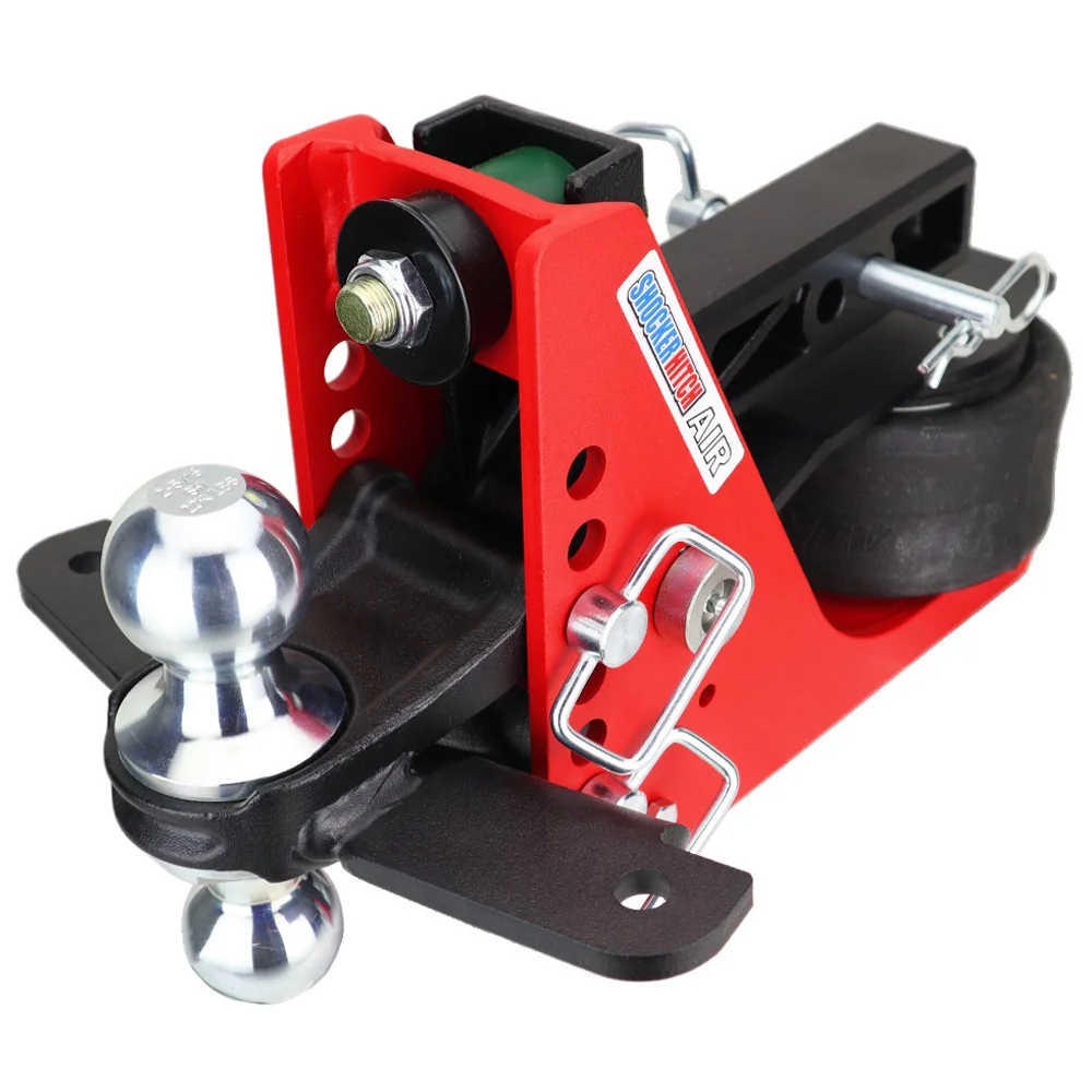 Shocker Sport 8K Air Hitch & Chrome Combo Ball Mount & Sway Bar Tabs — Shocker bumper-pull receiver hitch (SKU SH-S620-200C-SC)