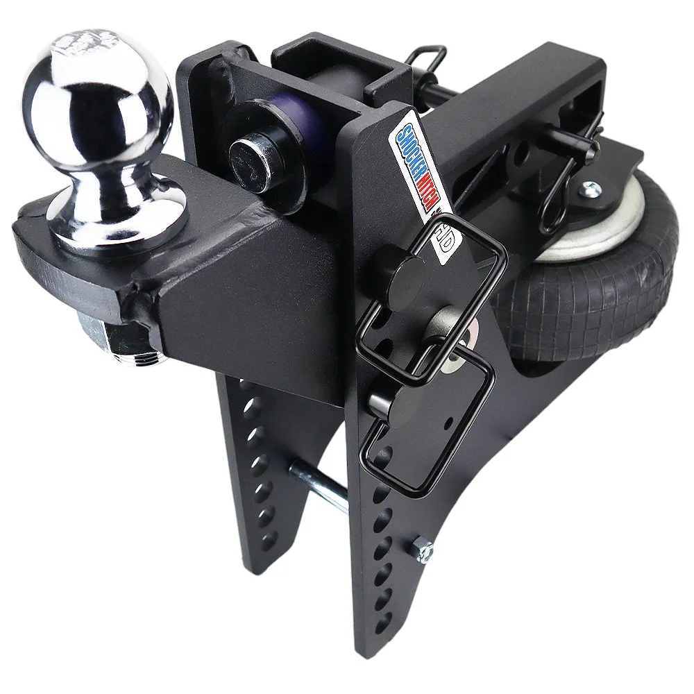 Shocker HD Max Black Super Drop Air Hitch & Raised Ball Mount w/ 2-5/16" Ball