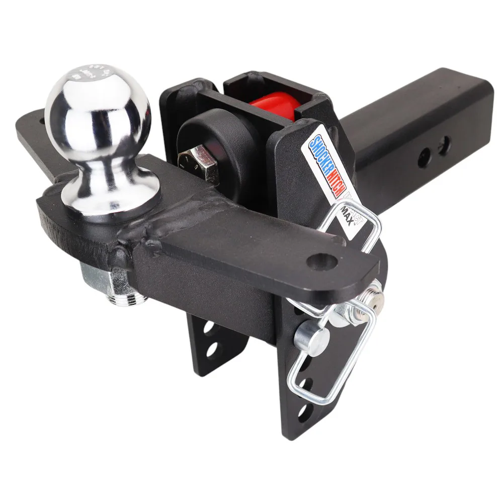 Impact Max Cushion Hitch & Raised Ball Mount w/2" Ball & Sway Bar Tabs