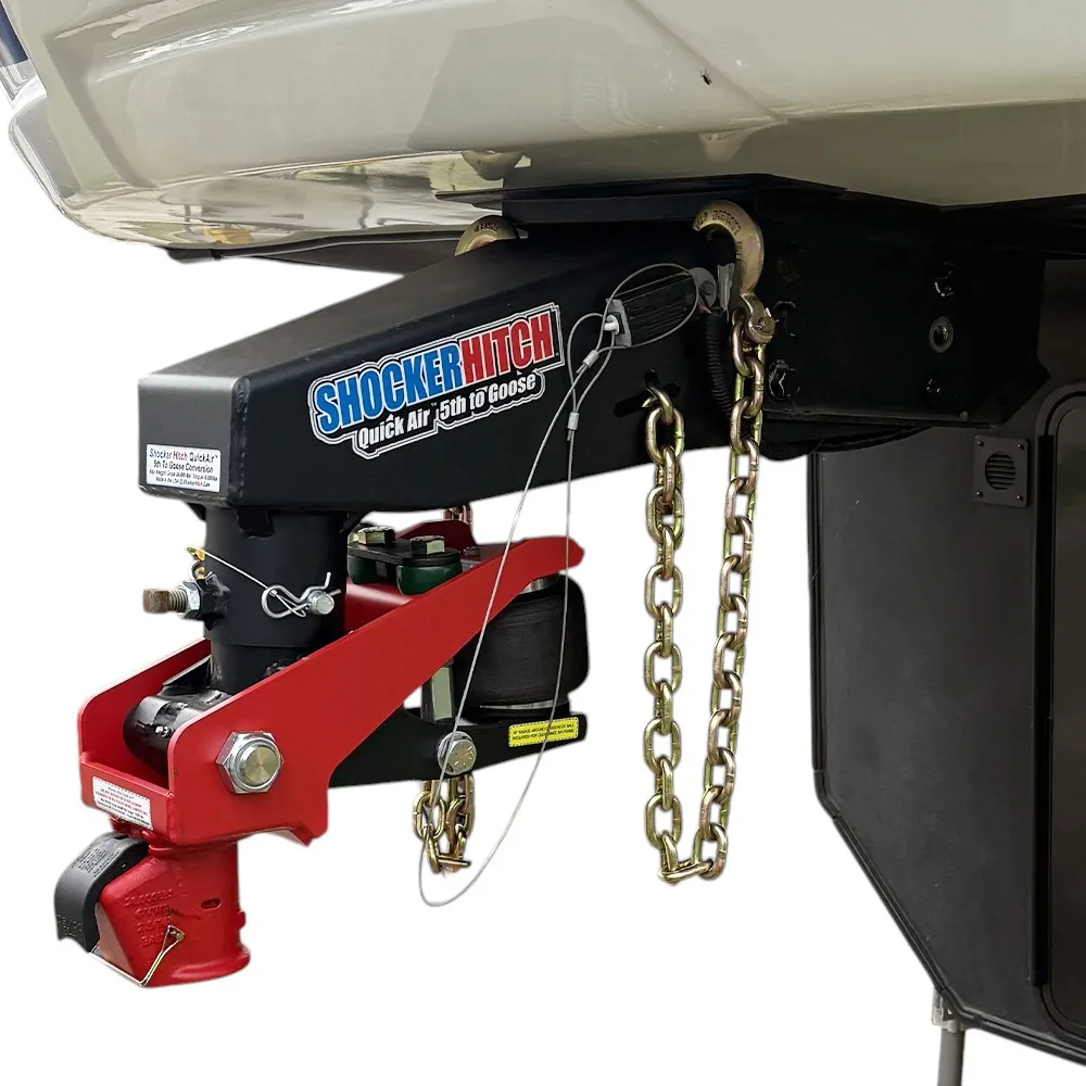 Shocker Quick Air 5th Wheel to Gooseneck Air Hitch & Demco Coupler Conversion Kit - Fits the Lippert 1716, 1116, 0115, FabEx 500, 503, 520, 530, 560