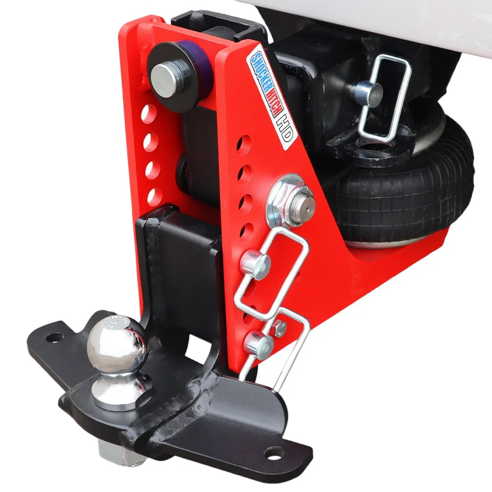 Shocker HD Air Hitch & Drop Ball Mount w/ 2" Ball & Sway Bar Tabs