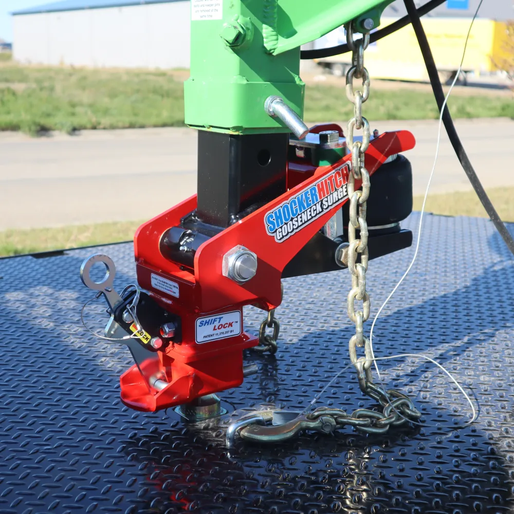Two 42" Long 3/8" Chain with Clevis Hook & Latch - 24,000 lbs Rating - Heat Treated - Yellow Zinc Plating