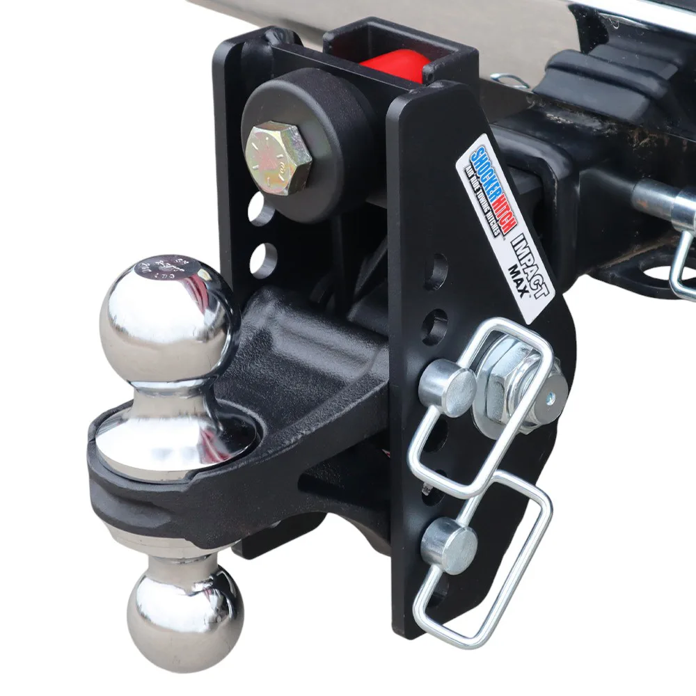 Impact Max Cushion Hitch & Chrome Combo Ball Mount w/2" & 2-5/16" Balls