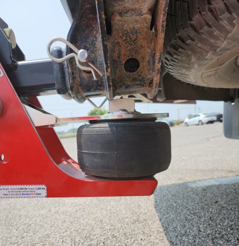 Shocker Air Hitch Air Spring Bag & Premium Air Line Assembly for Shocker 10K/12K/14K Air Bumper Hitch - 2009 to Current