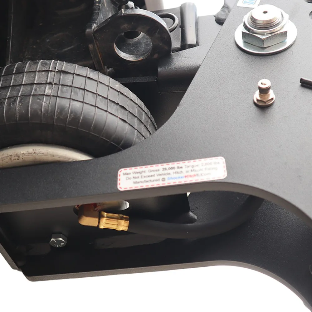 Shocker HD Max Black Super Drop Air Hitch & Clevis Mount