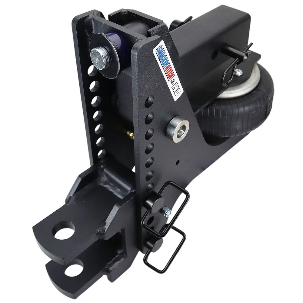 Shocker HD Max Black Super Drop Air Hitch & Clevis Mount
