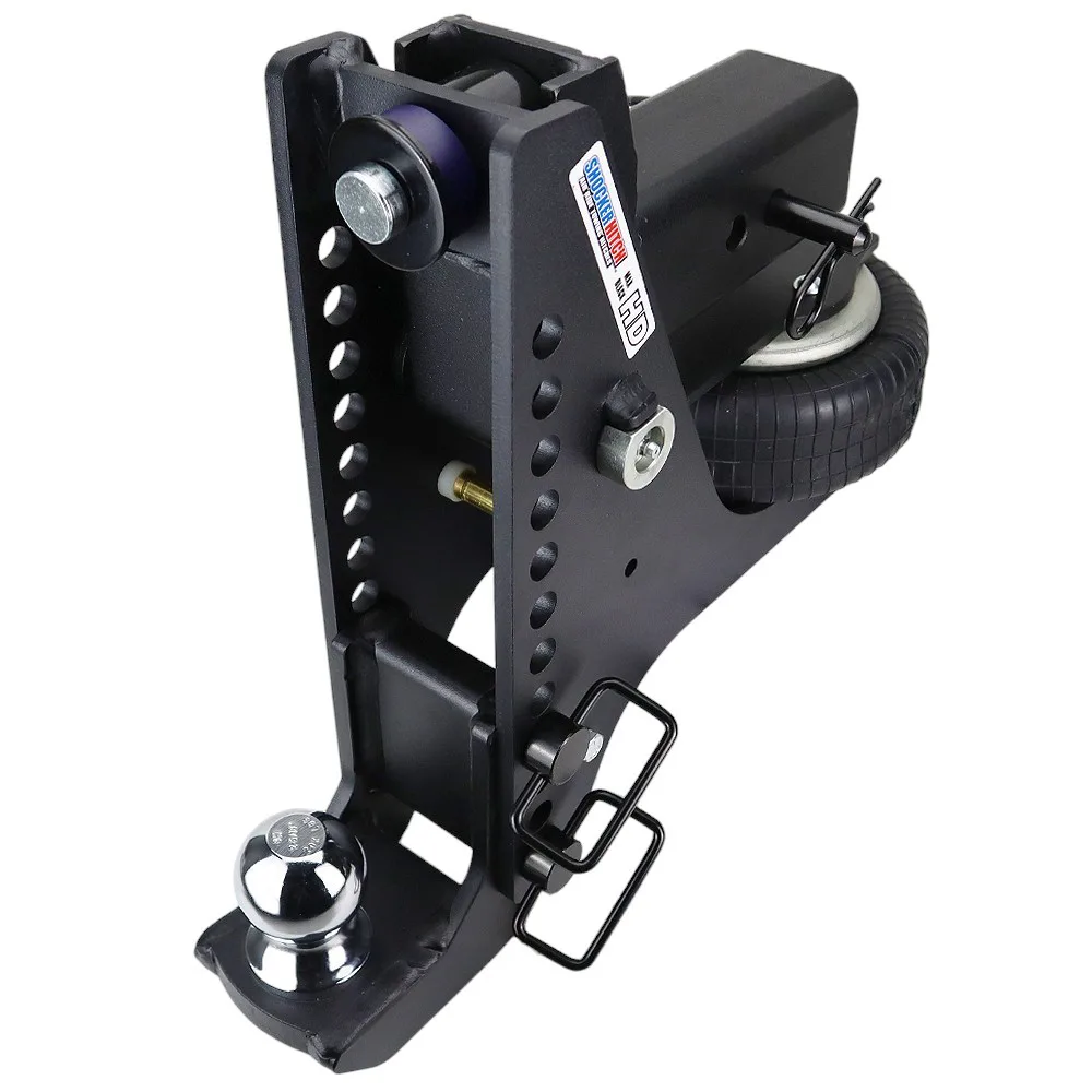 Shocker HD Max Black Super Drop Air Hitch & Drop Ball Mount w/ 2-5/16" Ball