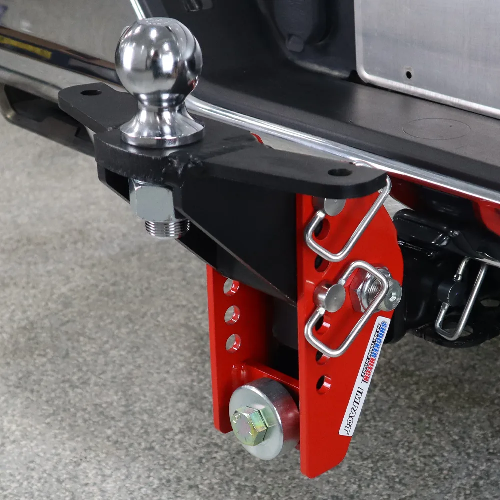 Impact Cushion Hitch & Raised Ball Mount w/2" Ball & Sway Bar Tabs