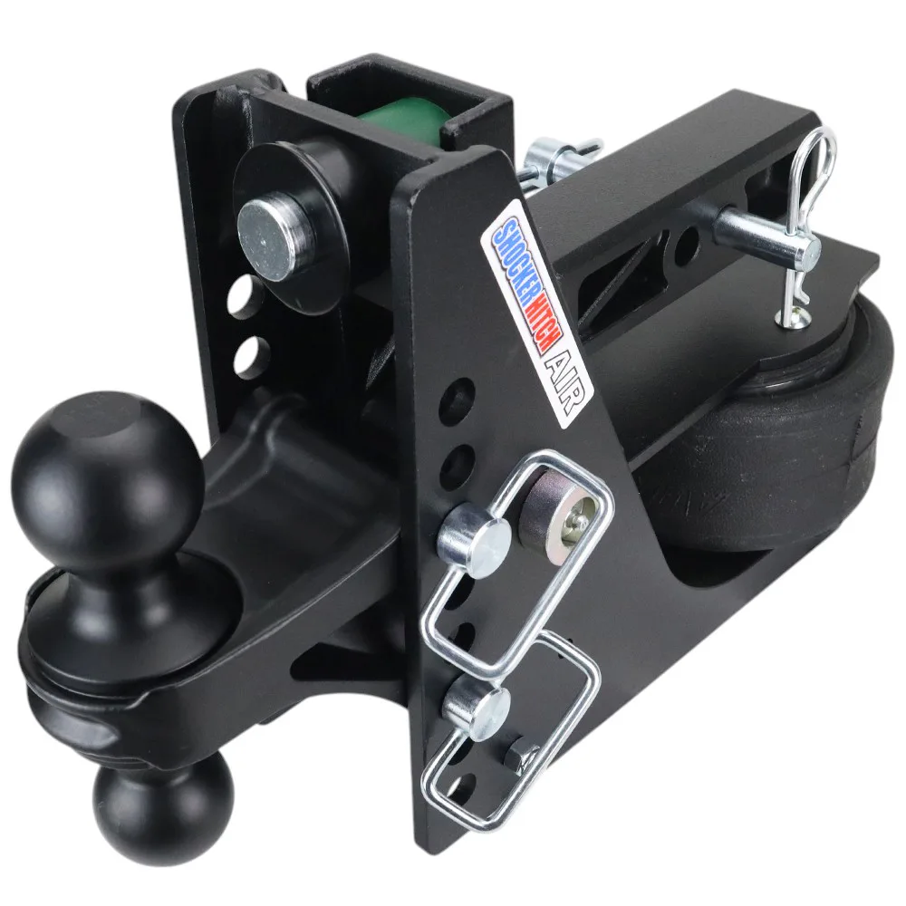 Shocker Max Black Air Hitch & Black Combo Ball Mount