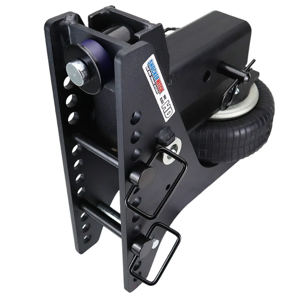 Shocker HD Max Black Super Drop Air Hitch Base Frame Complete w/ Pins (No Ball Mount)