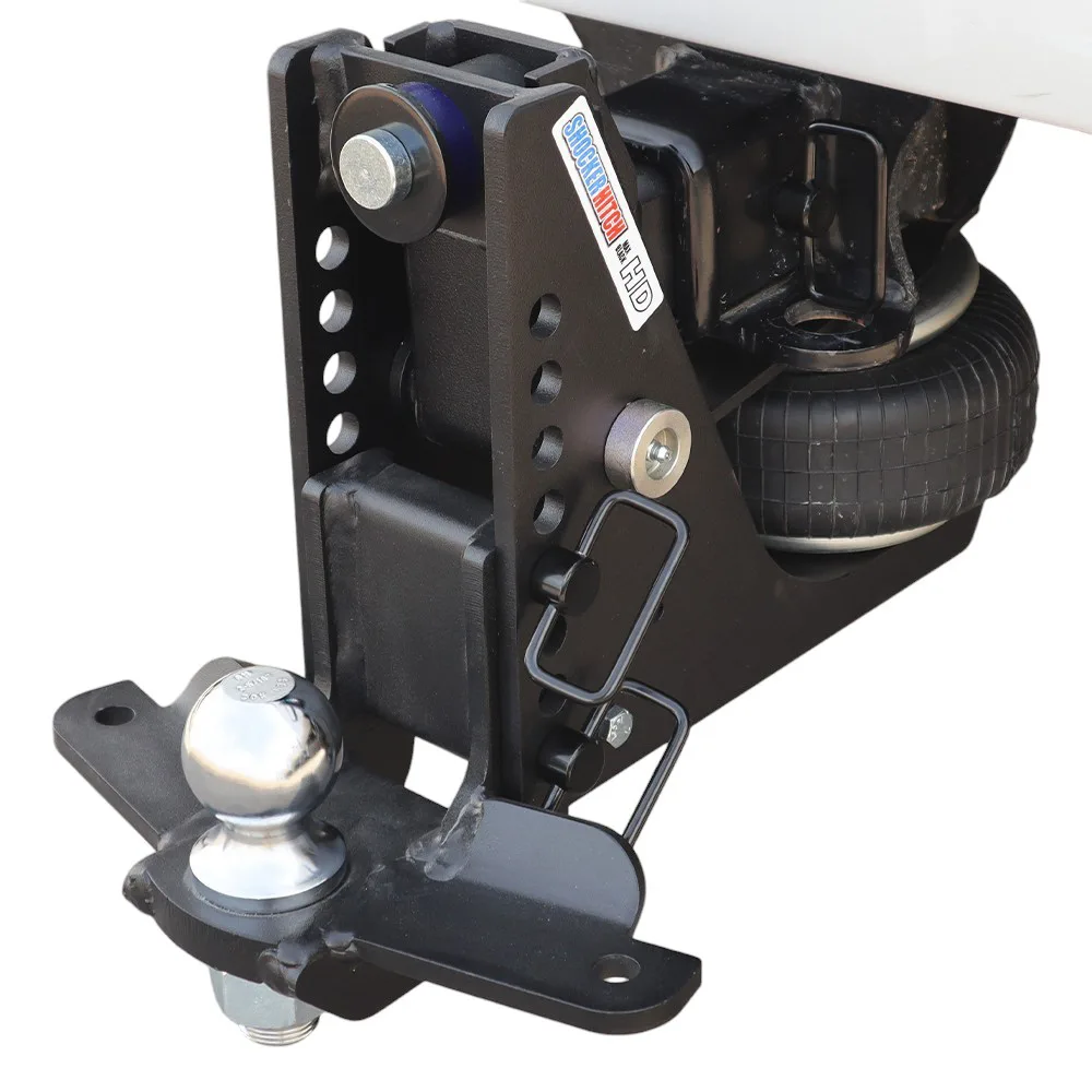 Shocker HD Max Black Air Hitch & Drop Ball Mount w/ 2-5/16" Ball & Sway Bar Tabs