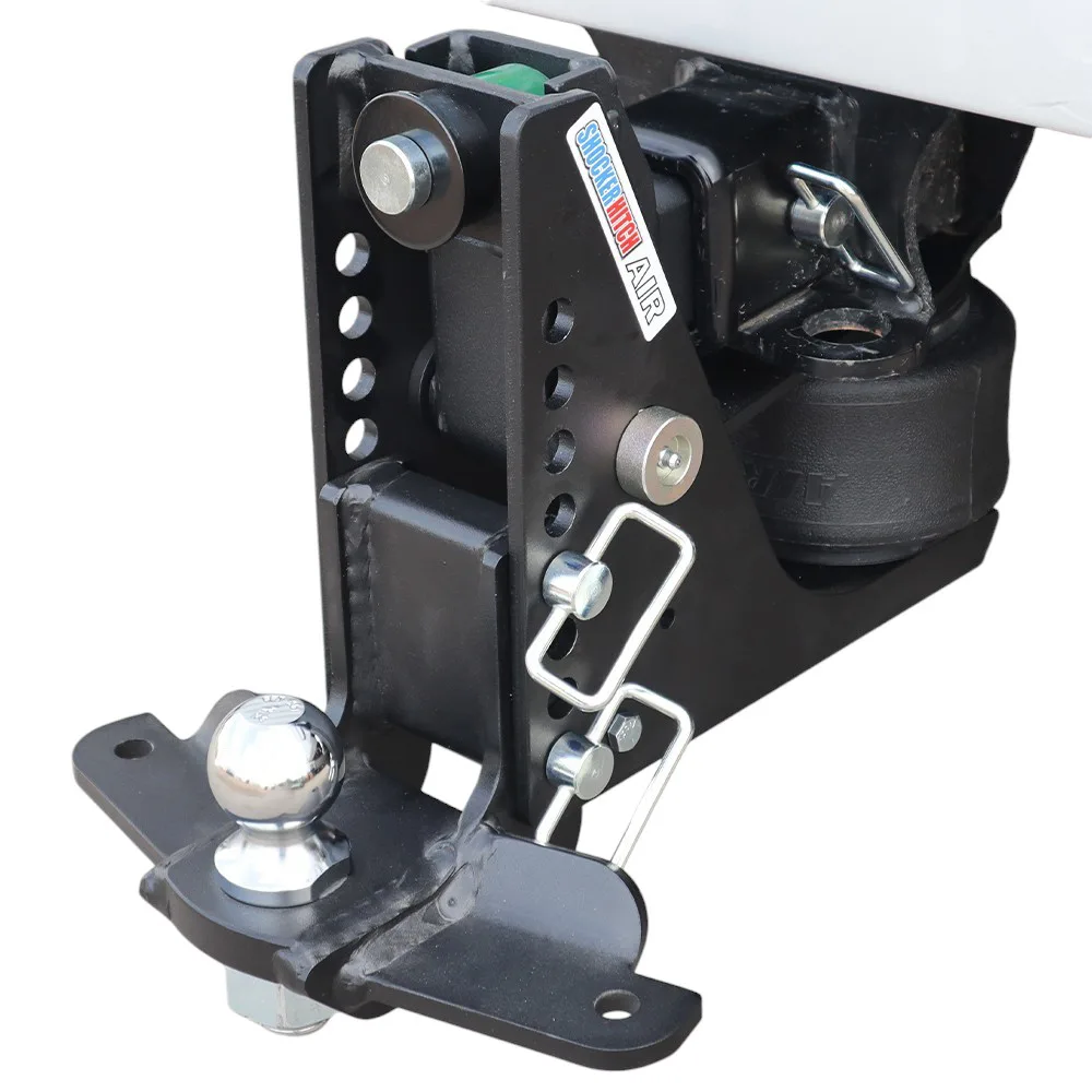 Shocker Max Black Air Hitch & Drop Ball Mount w/ 2" Ball & Sway Bar Tabs