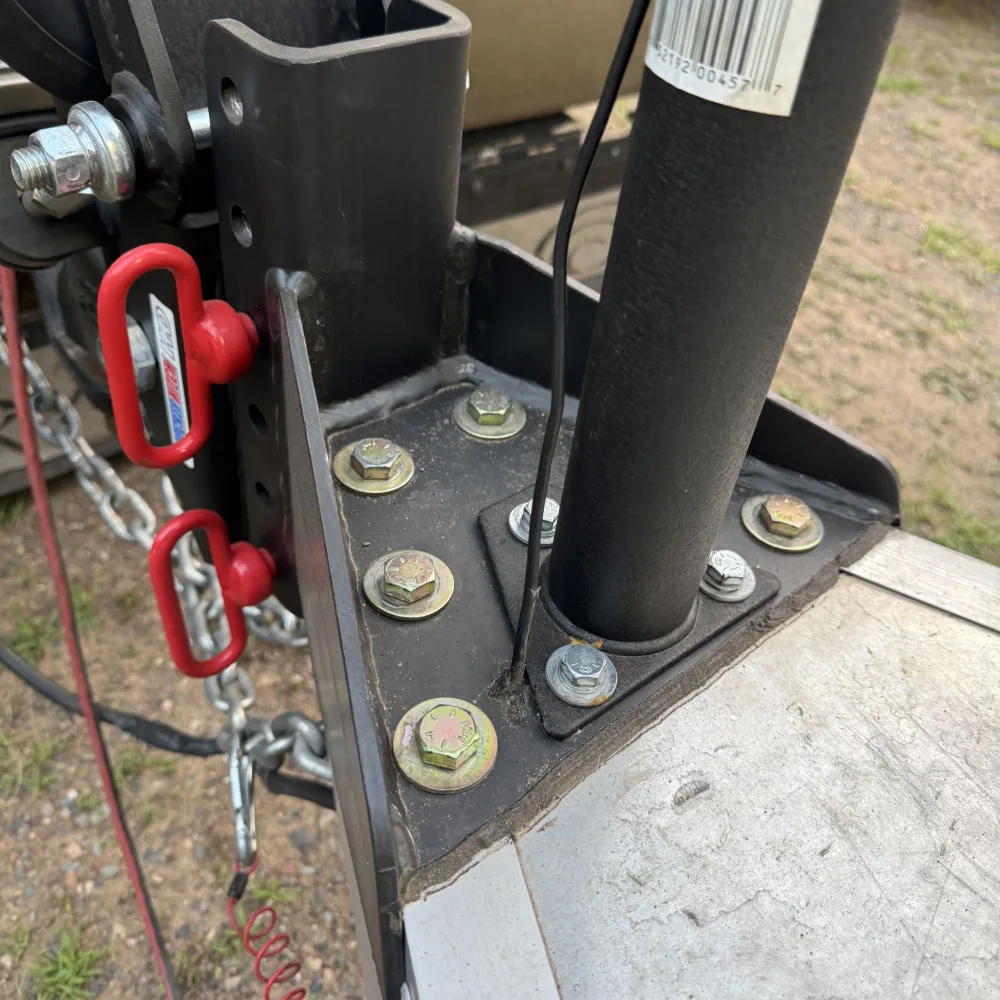 Bolt on Trailer Tonque Vertical Channel Adaptor for Aluminum Trailer A-Frames - Has 6 Bolt Holes