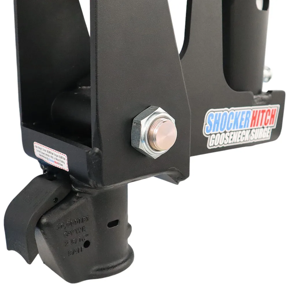 Shocker 9" Offset Gooseneck Surge Air Hitch & Demco Coupler for 2-5/16" Ball