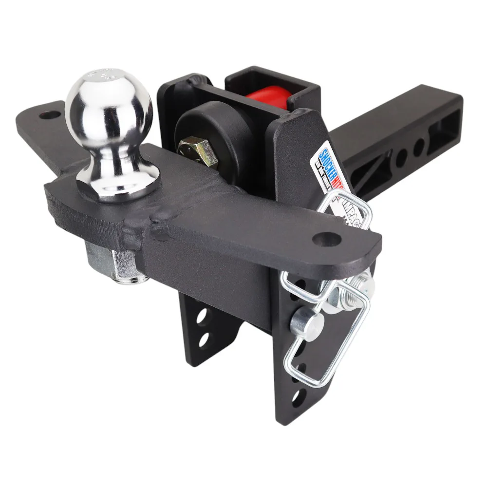 Impact Max Cushion Hitch & Raised Ball Mount w/2" Ball & Sway Bar Tabs