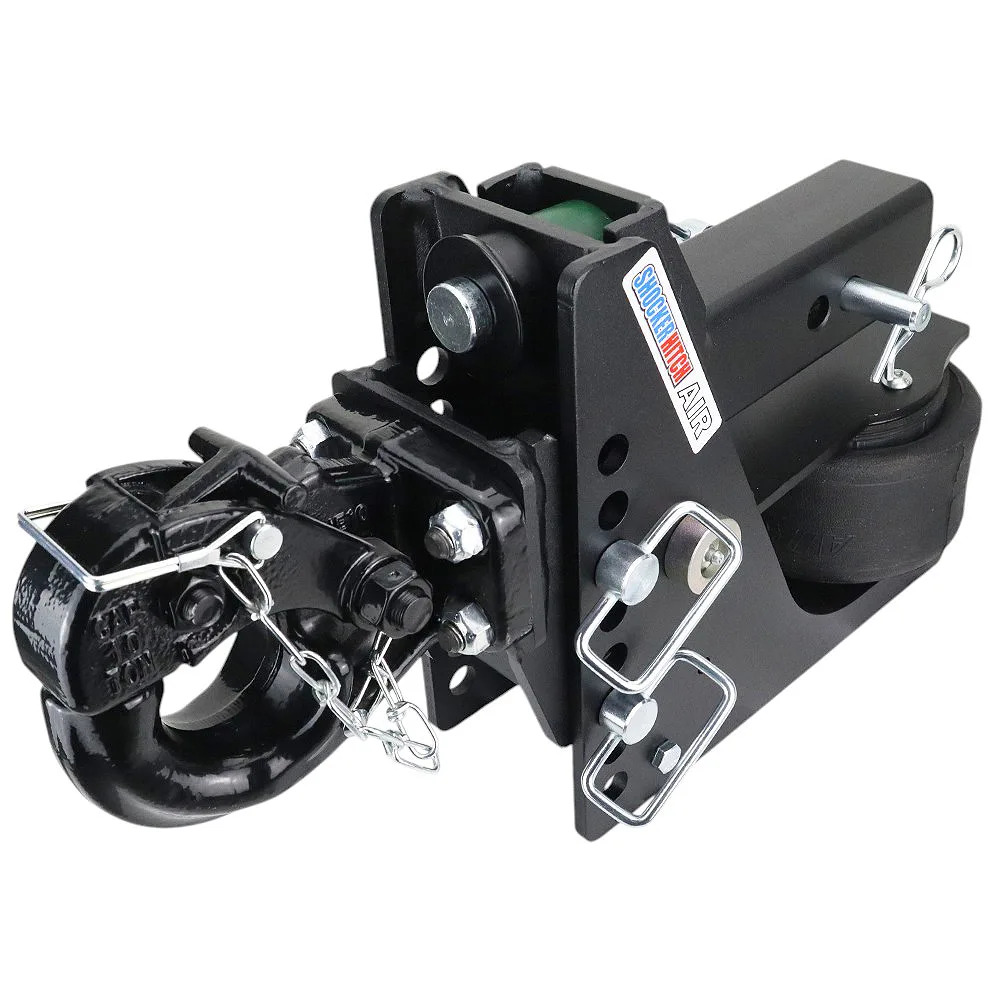 Shocker Max Black Air Hitch & Pintle Hook w/Mount