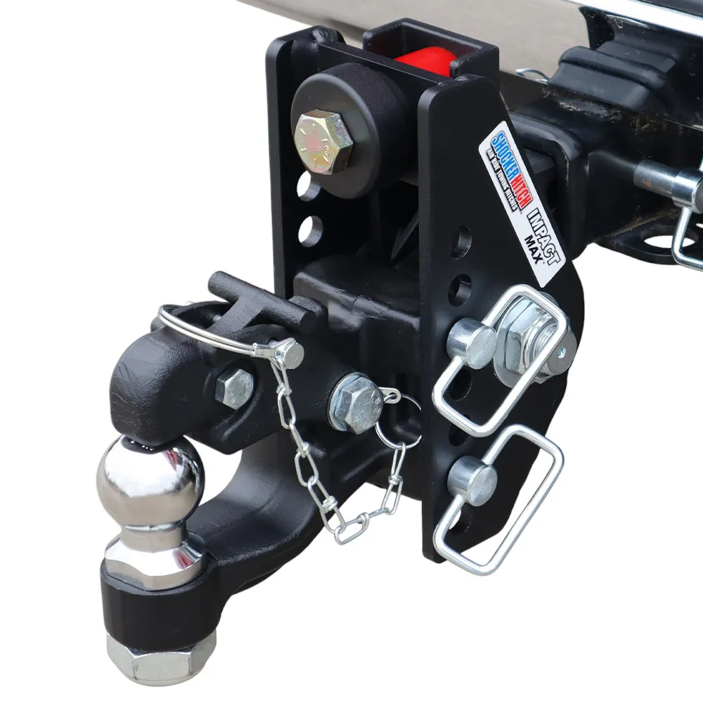 Impact Max Cushion Hitch & 8-Ton Channel Style Pintle Hook with 2" Ball