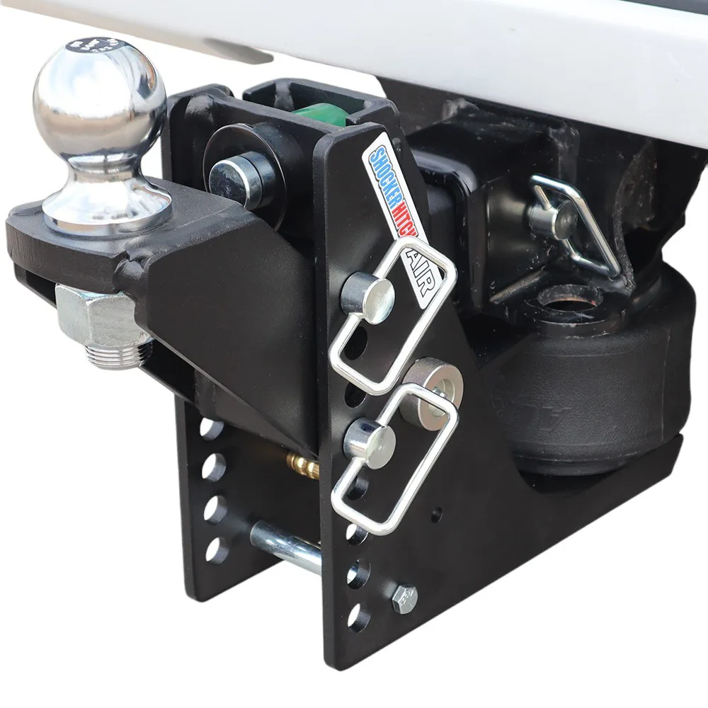 Shocker Max Black Air Hitch & Raised Ball Mount w/ 2-5/16" Ball