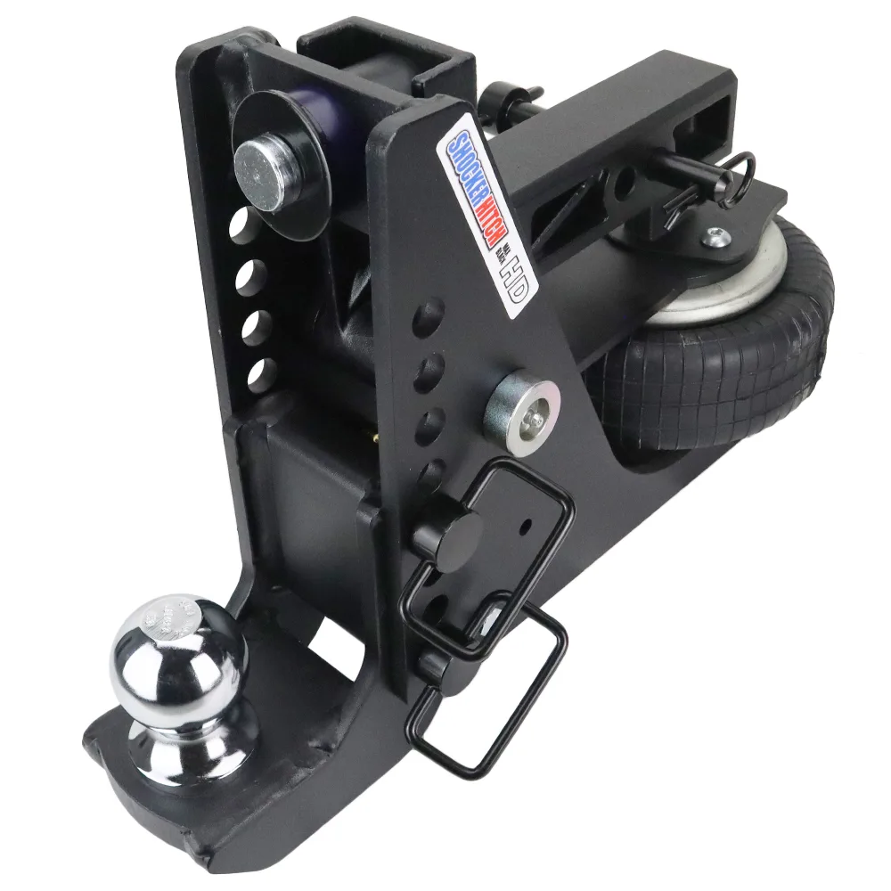 Shocker HD Air Max Black Hitch & Drop Ball Mount w/ 2-5/16" Ball