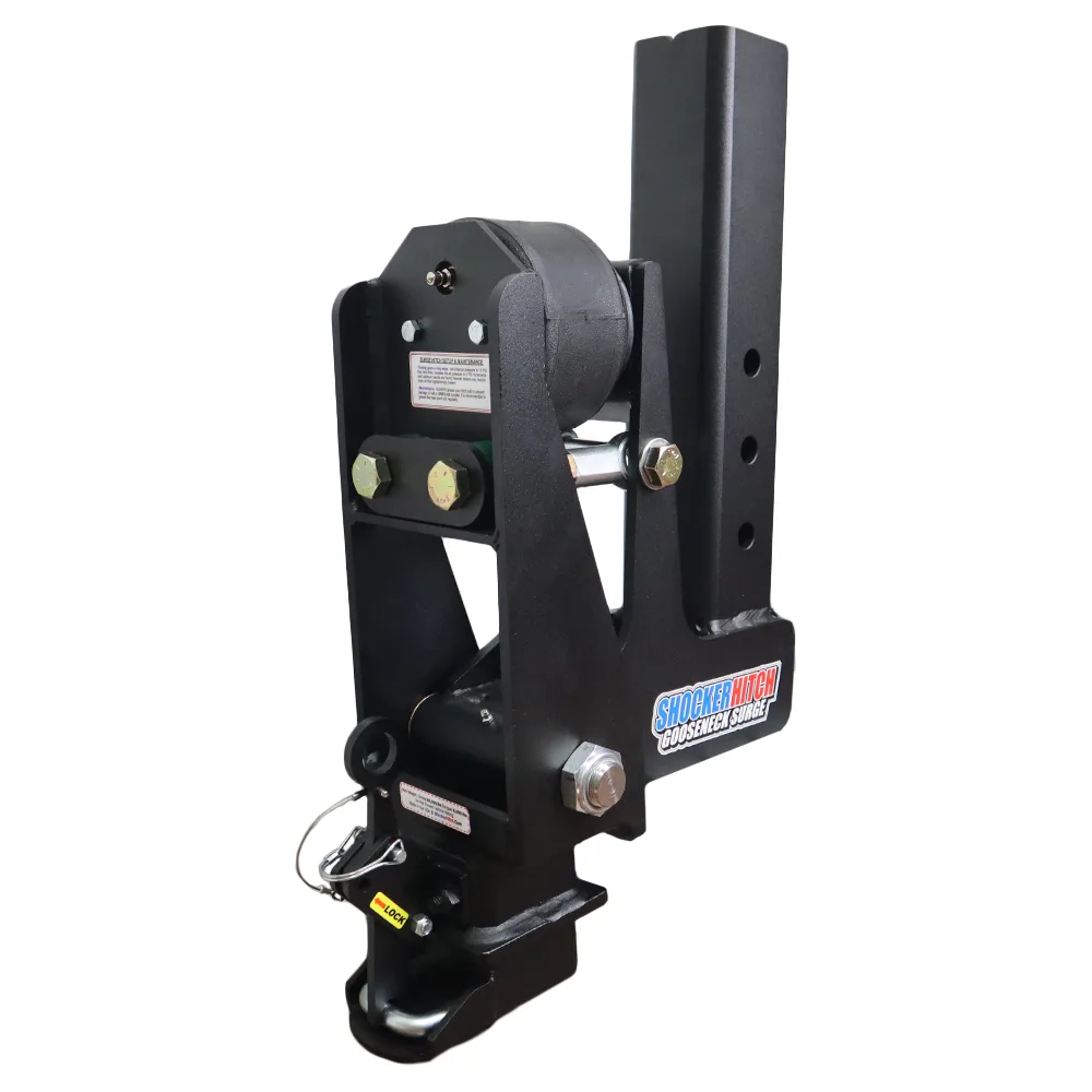 Shocker 9" Offset Gooseneck Surge Air Hitch & Shift Lock Coupler for 2-5/16" Ball