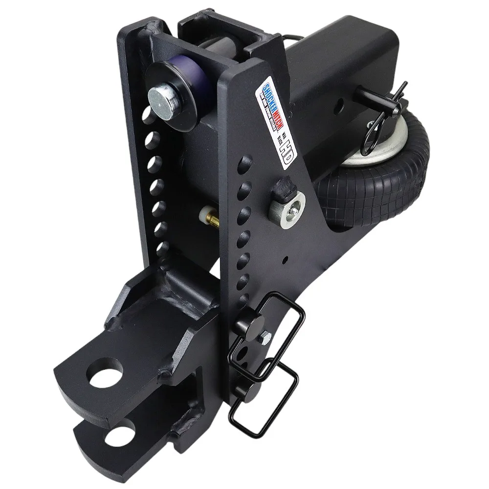 Shocker HD Max Black Super Drop Air Hitch & Clevis Mount