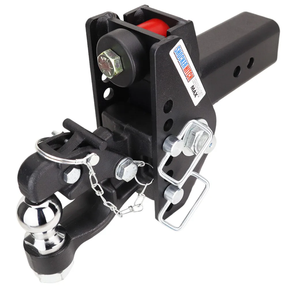 Impact Max Cushion Hitch & 8-Ton Channel Style Pintle Hook with 2" Ball