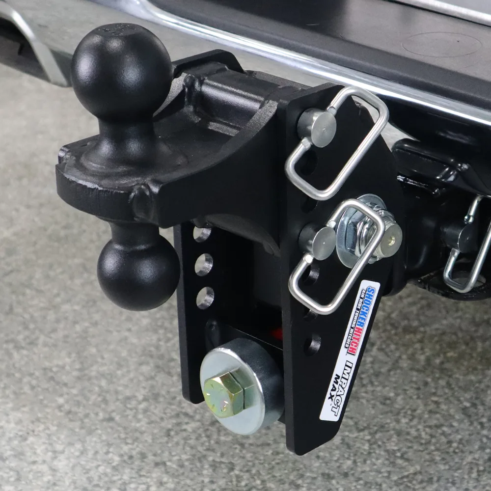 Impact Max Cushion Hitch & Black Combo Ball Mount w/2" & 2-5/16" Balls