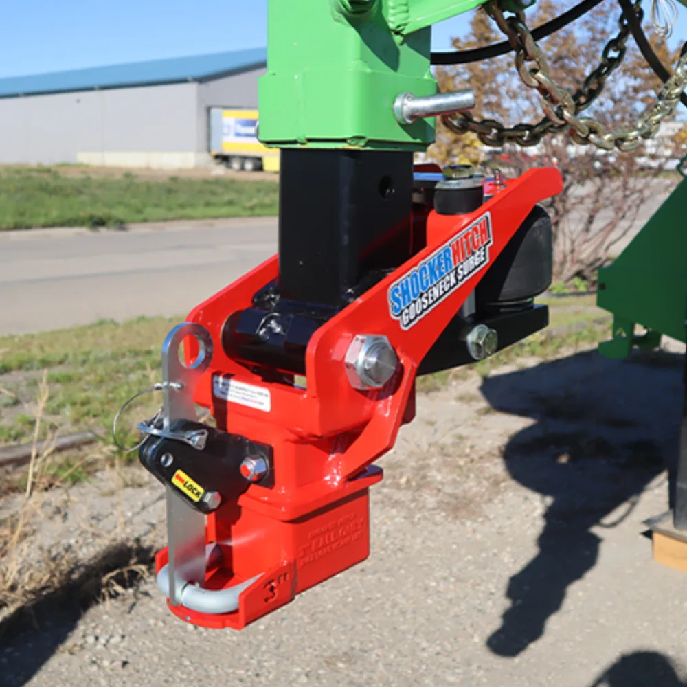 Shocker 40K Gooseneck Surge Air Hitch & Shift Lock Coupler for 3" Ball