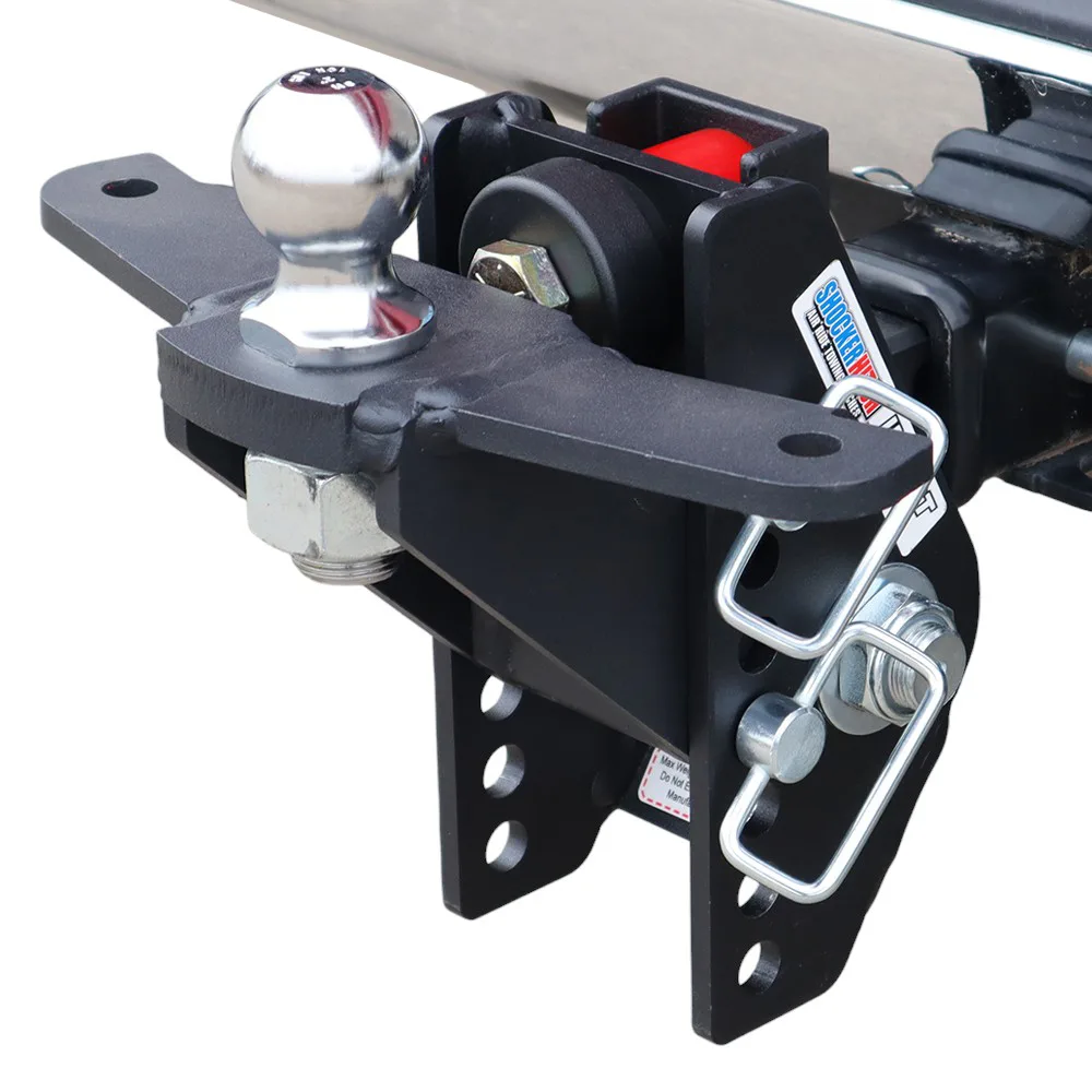 Impact Max Cushion Hitch & Raised Ball Mount w/2" Ball & Sway Bar Tabs