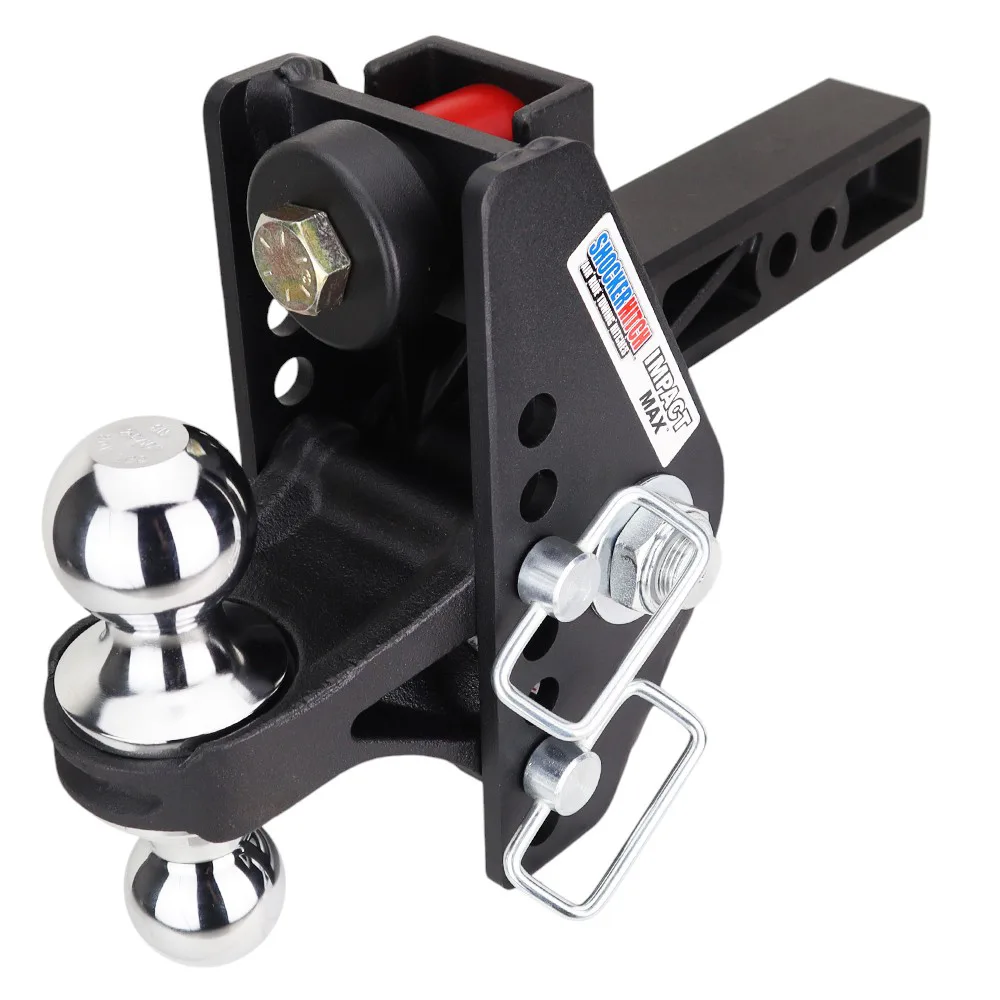 Impact Max Cushion Hitch & Chrome Combo Ball Mount w/2" & 2-5/16" Balls