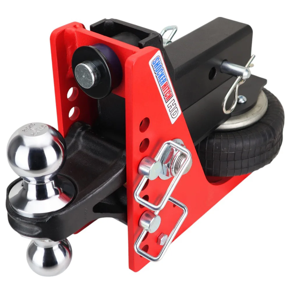 Shocker HD Air Hitch & Chrome Combo Ball Mount