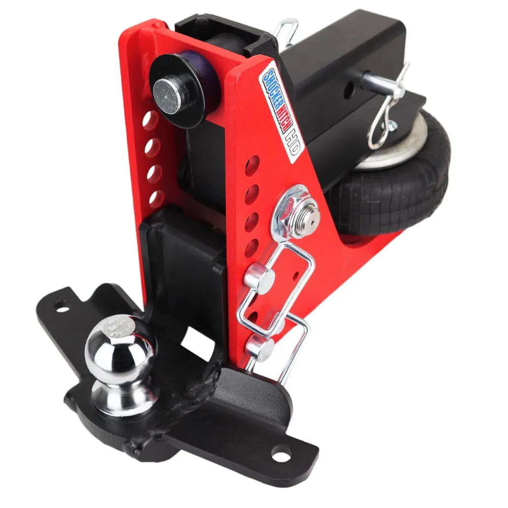 Shocker HD Air Hitch & Drop Ball Mount w/ 2-5/16" Ball & Sway Bar Tabs
