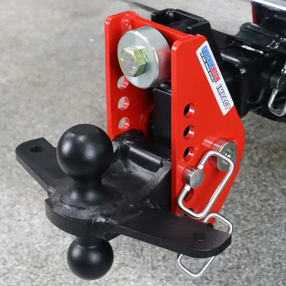 Impact Cushion Hitch & Black Sway Bar Tab Combo Ball Mount w/2" & 2-5/16" Balls