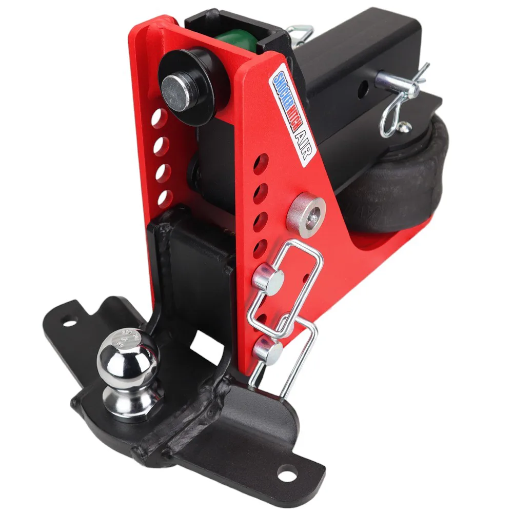 Shocker Air Hitch & Drop Ball Mount w/ 2" Ball & Sway Bar Tabs