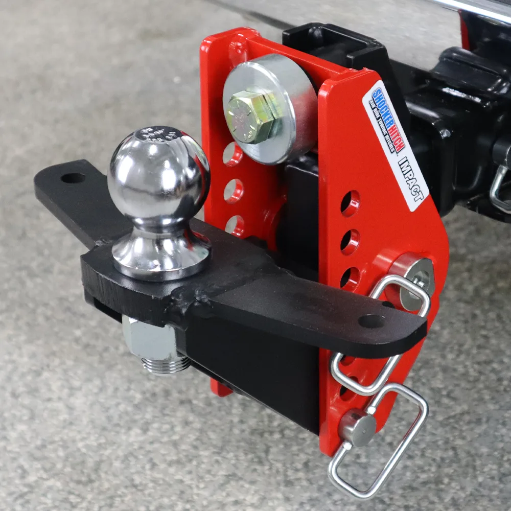 Impact Cushion Hitch & Raised Ball Mount w/2-5/16" Ball & Sway Bar Tabs