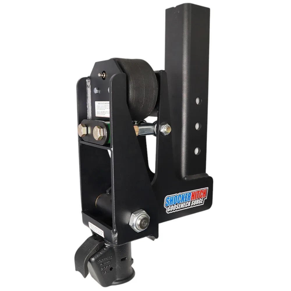Shocker 9" Offset Gooseneck Surge Air Hitch & Demco Coupler for 2-5/16" Ball