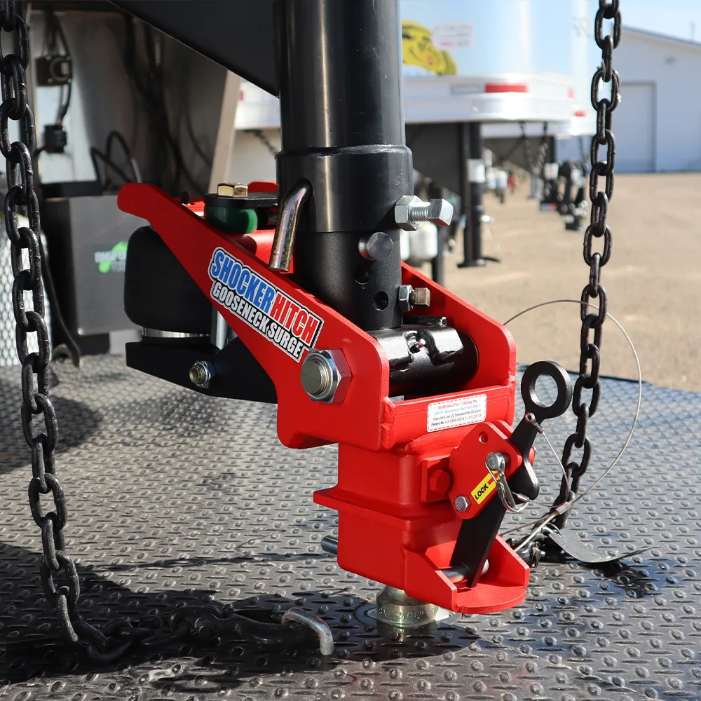 Shocker Gooseneck Surge Air Hitch & Shift Lock Coupler for 2-5/16" Ball