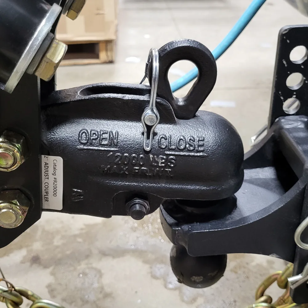 Trailer Tongue Air Coupler Mount 12,000lbs w/ 2" Wallace Forge Auto Locking Coupler